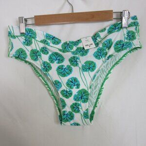 Diane Von Furstenberg Cotton Stretch Geranium Leaf Sea Twig Panty Size XXL NWT